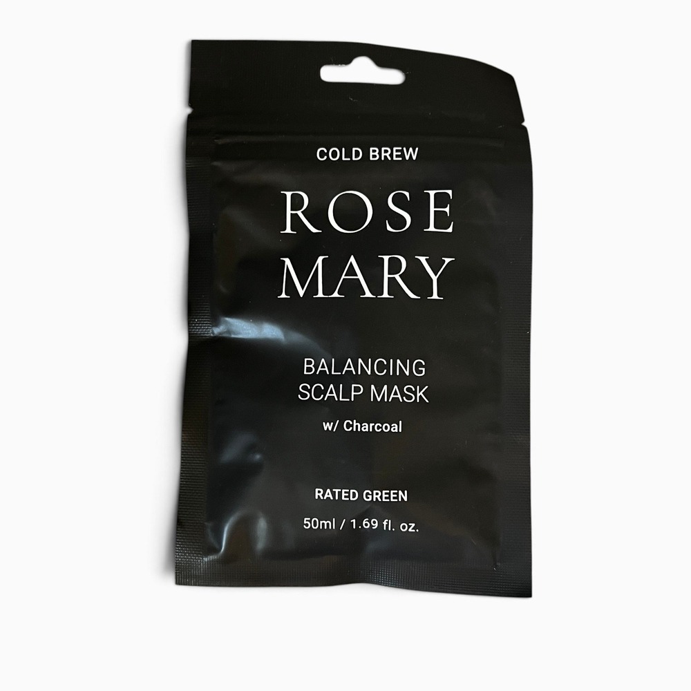 Rated Green Cold Brew Rosemary Balancing Scalp Mask Charcoal 1.69 oz 50ml NEW
